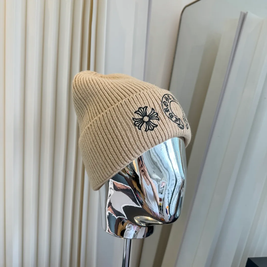Chrome Hearts Beanie in Beige · view 2