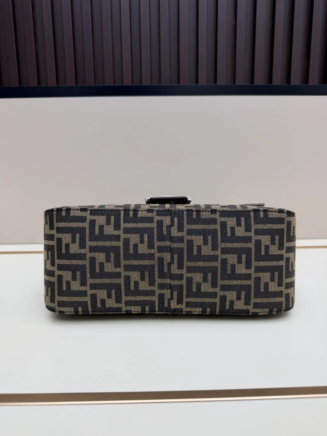Fendi Baguette Cowhide Shoulder Bag in Beige · view 5