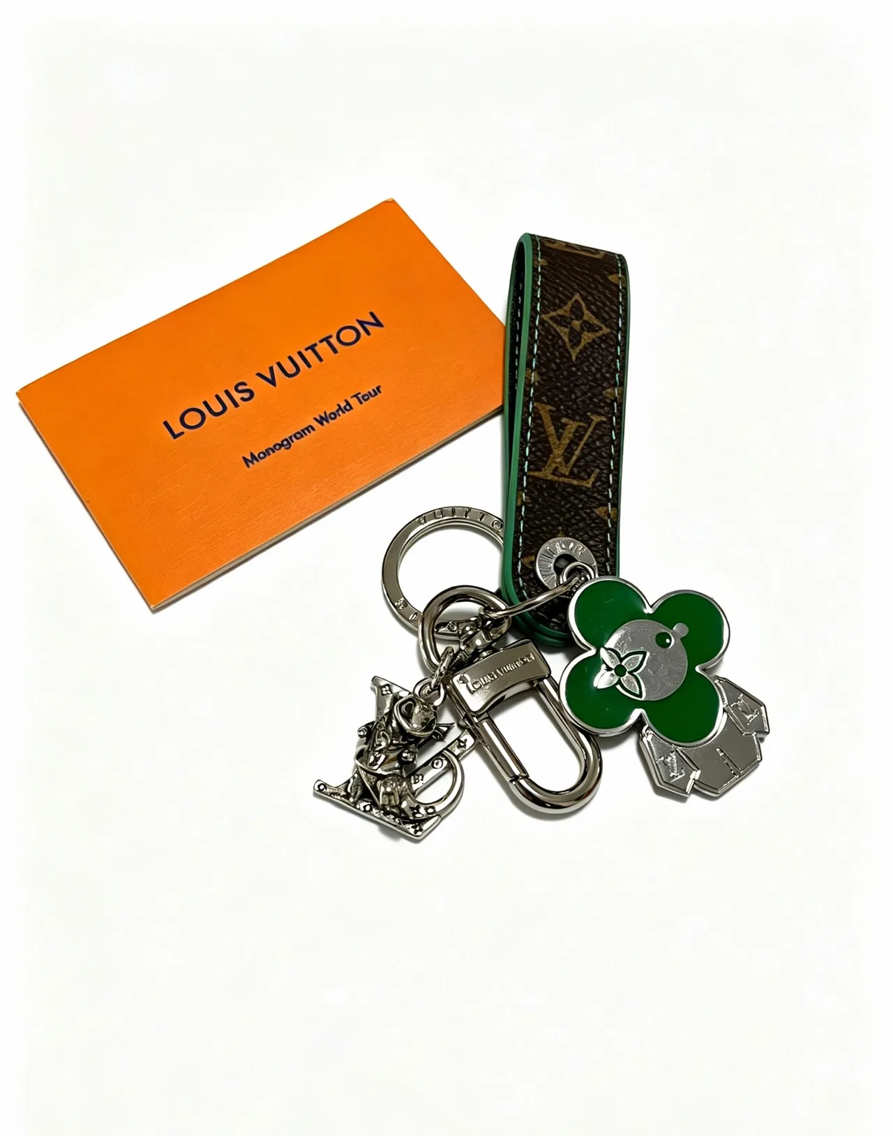 Louis Vuitton Flower Strap Keychain in Brown · view 5