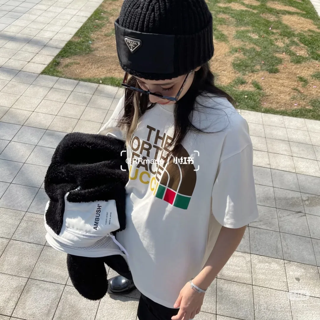 Prada Ribbed Beanie in Black · view 2