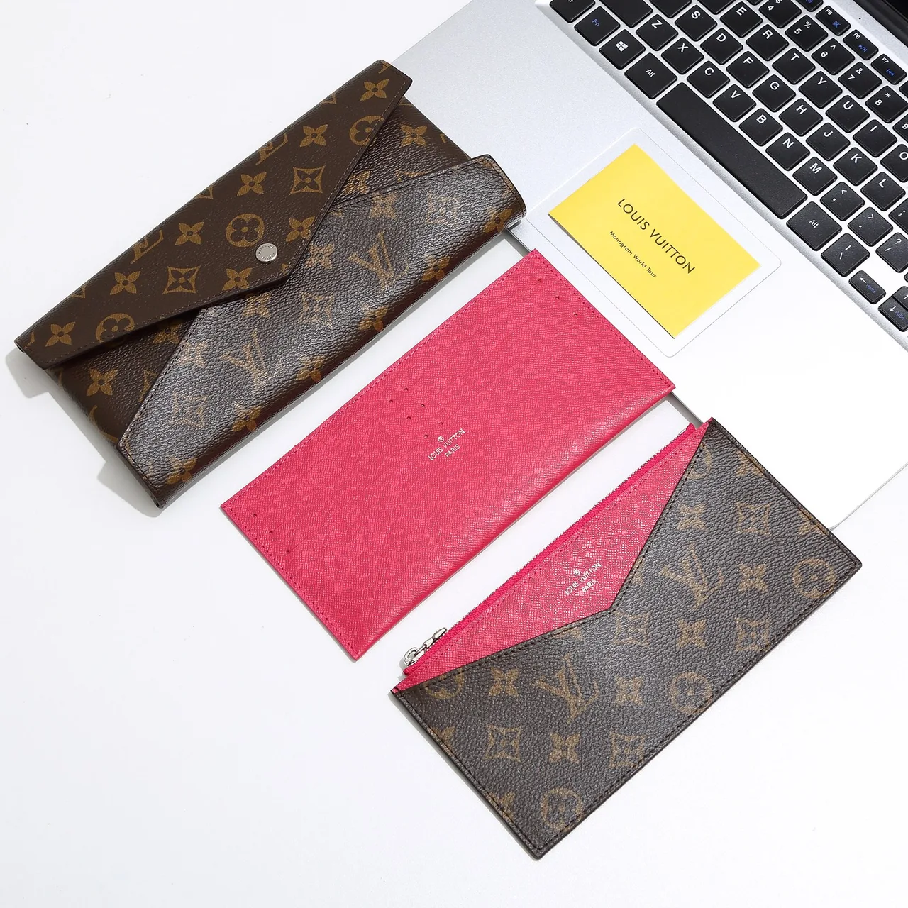 Louis Vuitton Monogram Envelope Wallet in Brown · view 1
