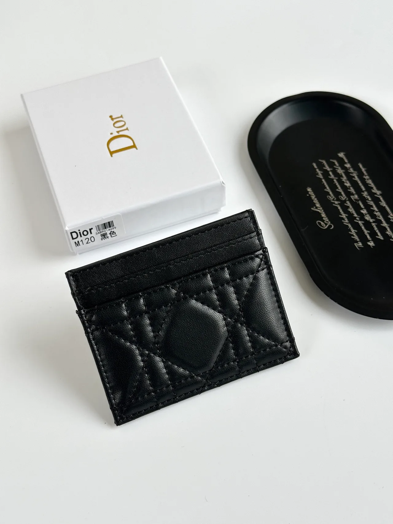 Dior Calfskin Cardholder in Black · view 3