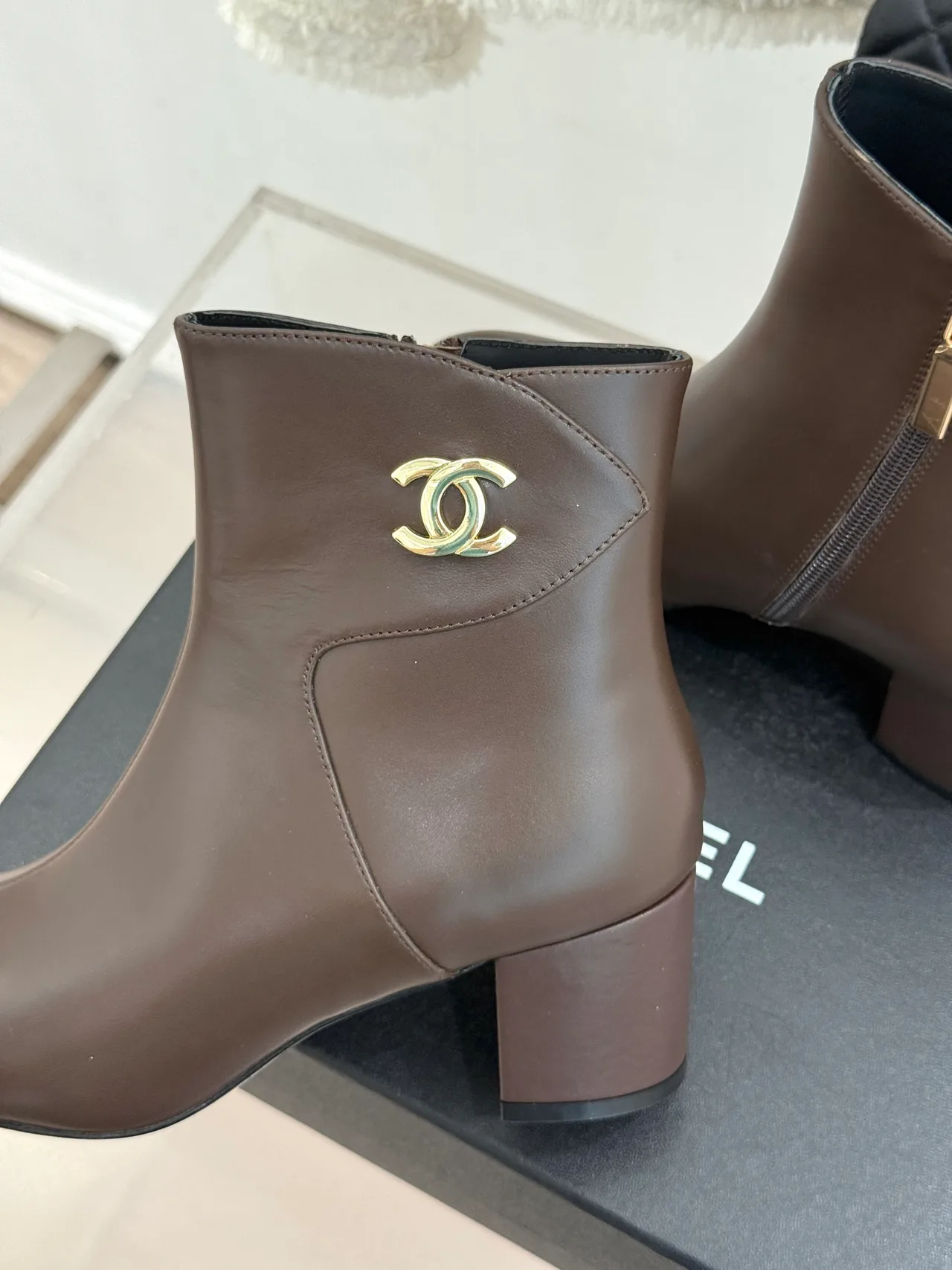 Chanel Ankle Boots in Grey · view 6
