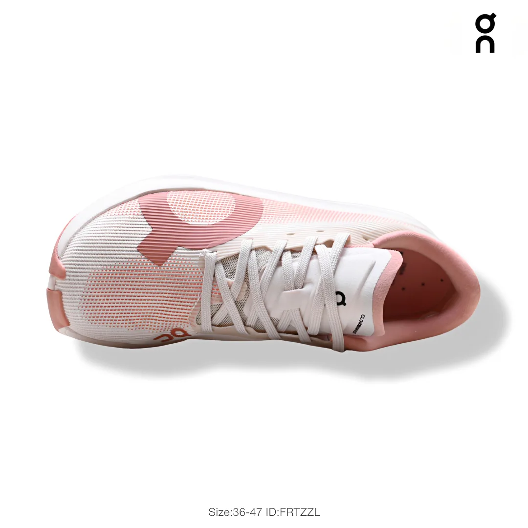 On Mesh-Upper Low-Top Sneakers in Pink · view 5