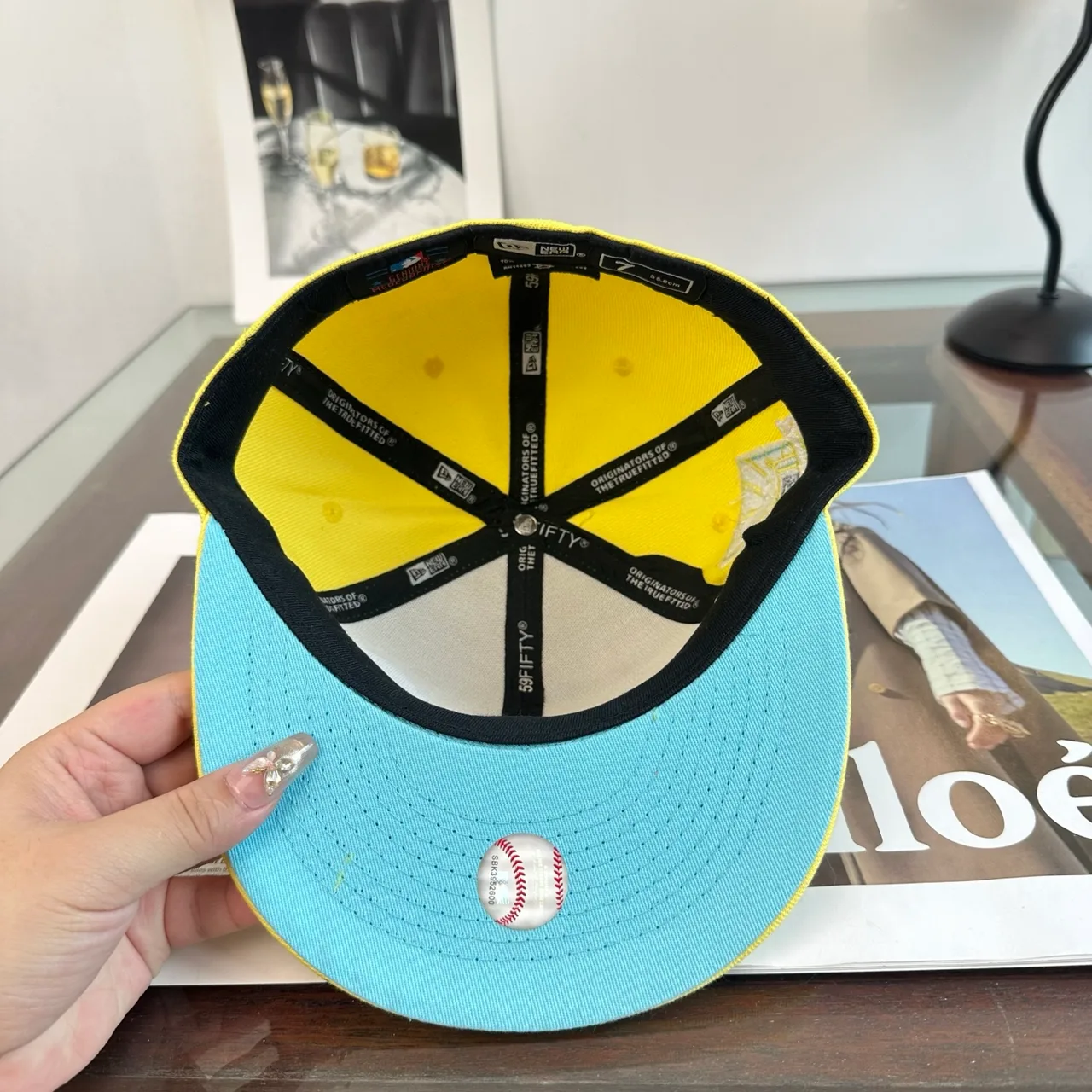 New Era Baseball Cap in Yellow · view 8