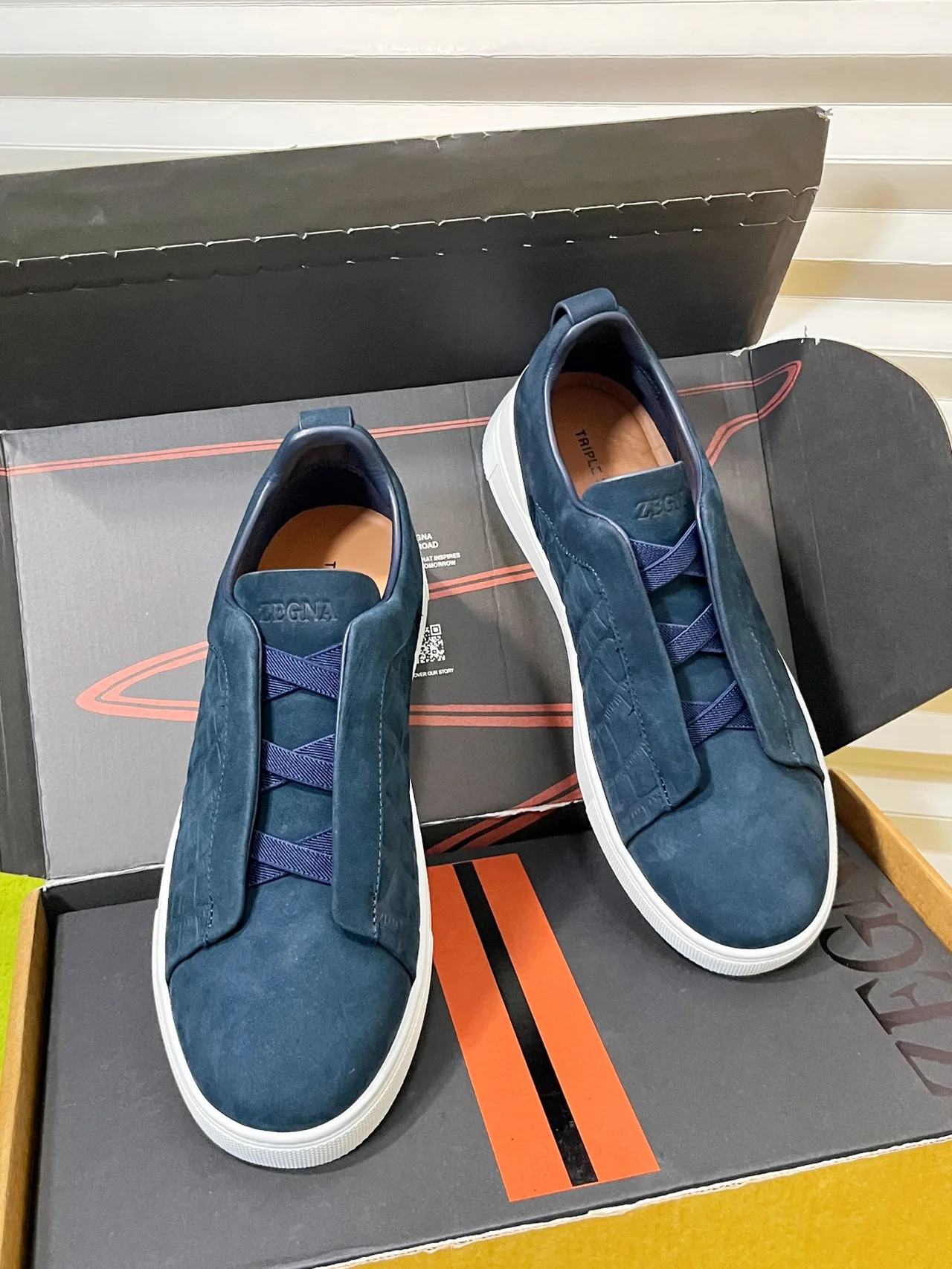 Zegna Sneakers in Blue · view 2