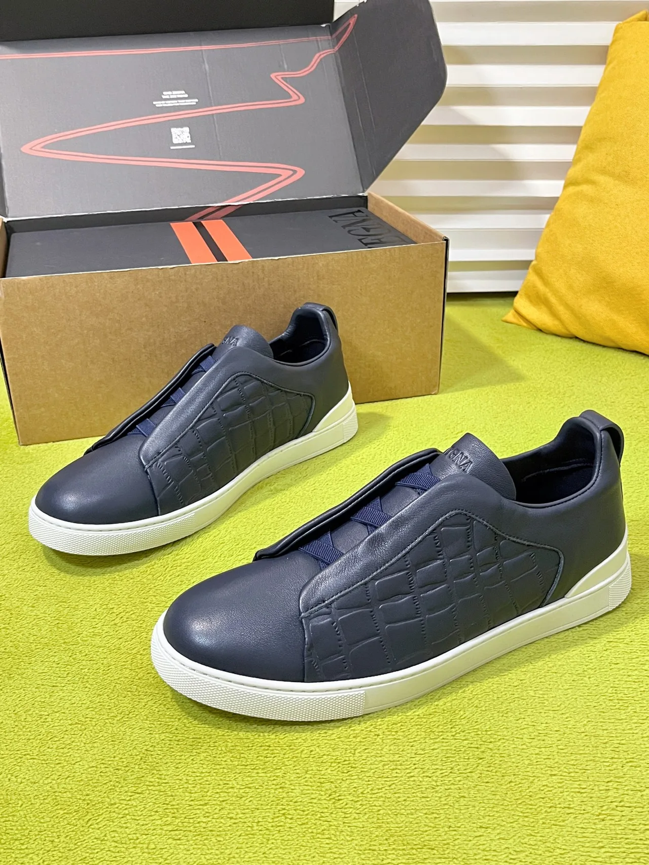 Zegna Sneakers in Blue · view 3
