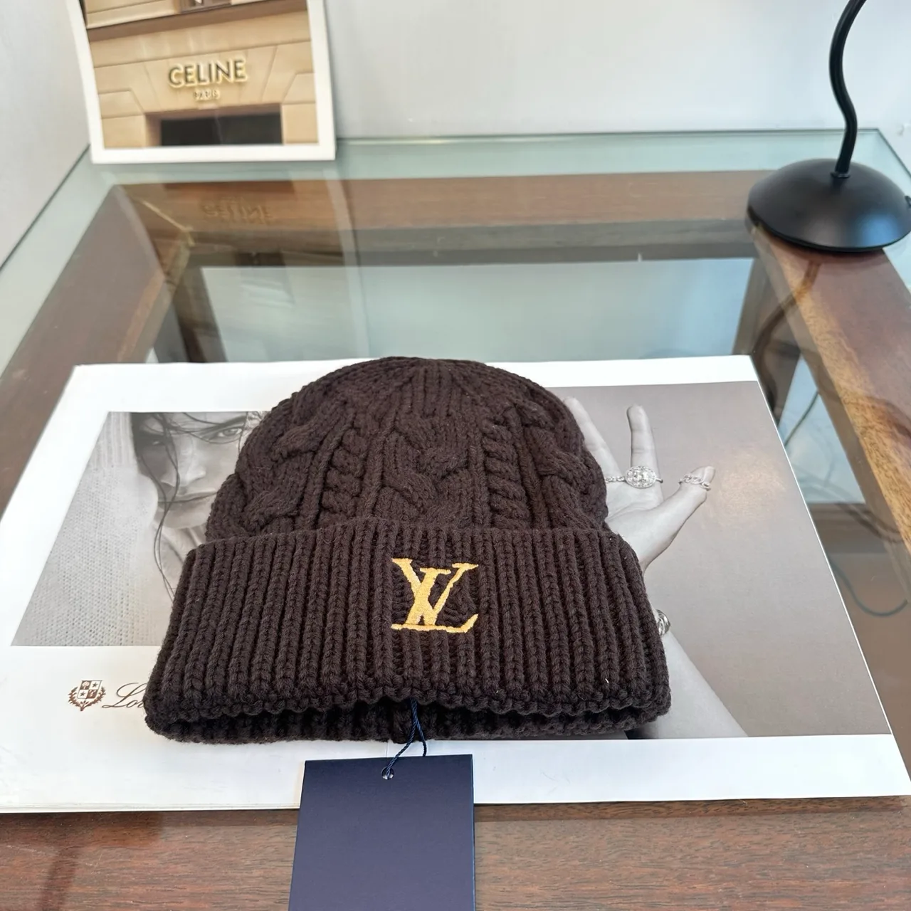 Louis Vuitton Beanie in Brown · view 1