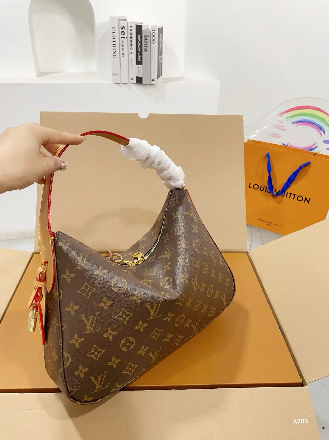 Louis Vuitton Sully Hobo Bag in Brown · view 3