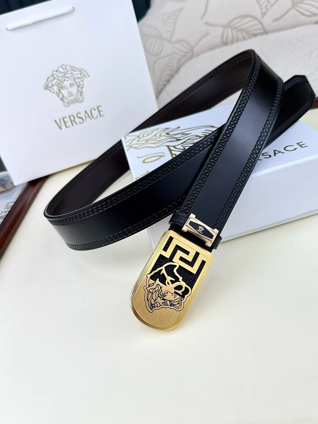 Versace Belt in Black · view 4