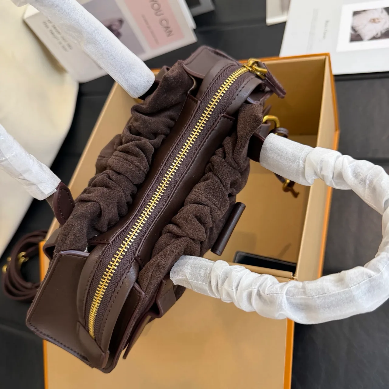 Marc Jacobs Cowhide Clutch in Brown · view 7
