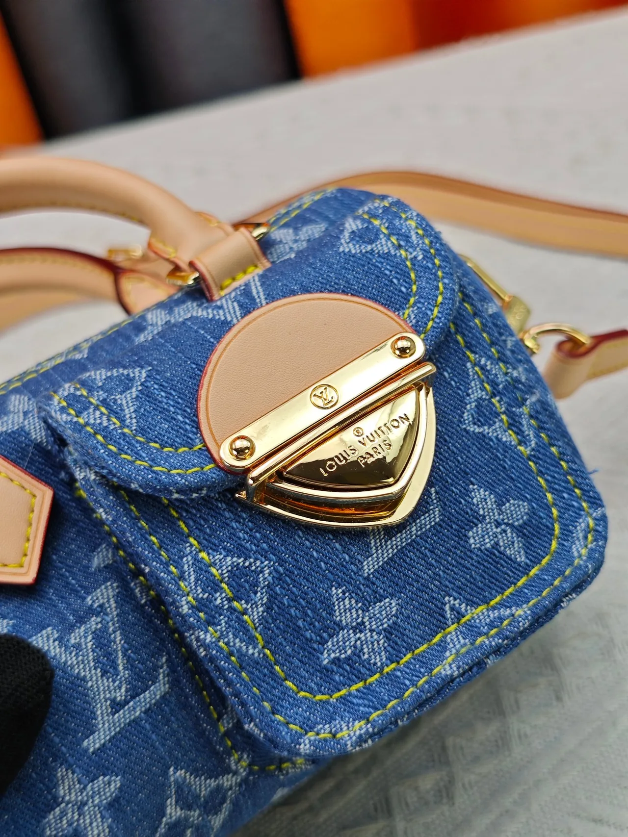 Louis Vuitton Top-Handle Bag in Blue · view 6