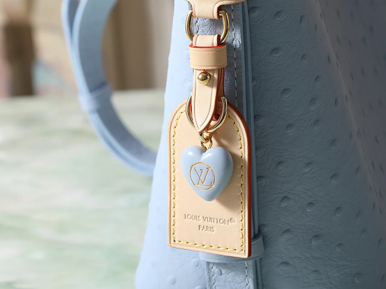 Louis Vuitton Canvas Glossy All In BB Bag in Blue · view 6