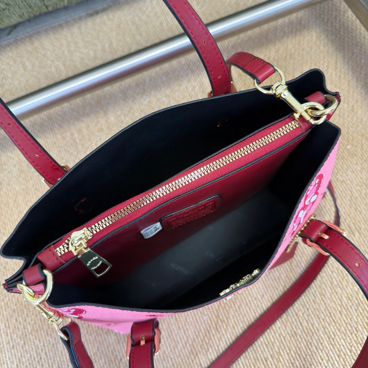 Coach 2030 Tote in Beige & Black & Pink & Grey & Brown · view 7