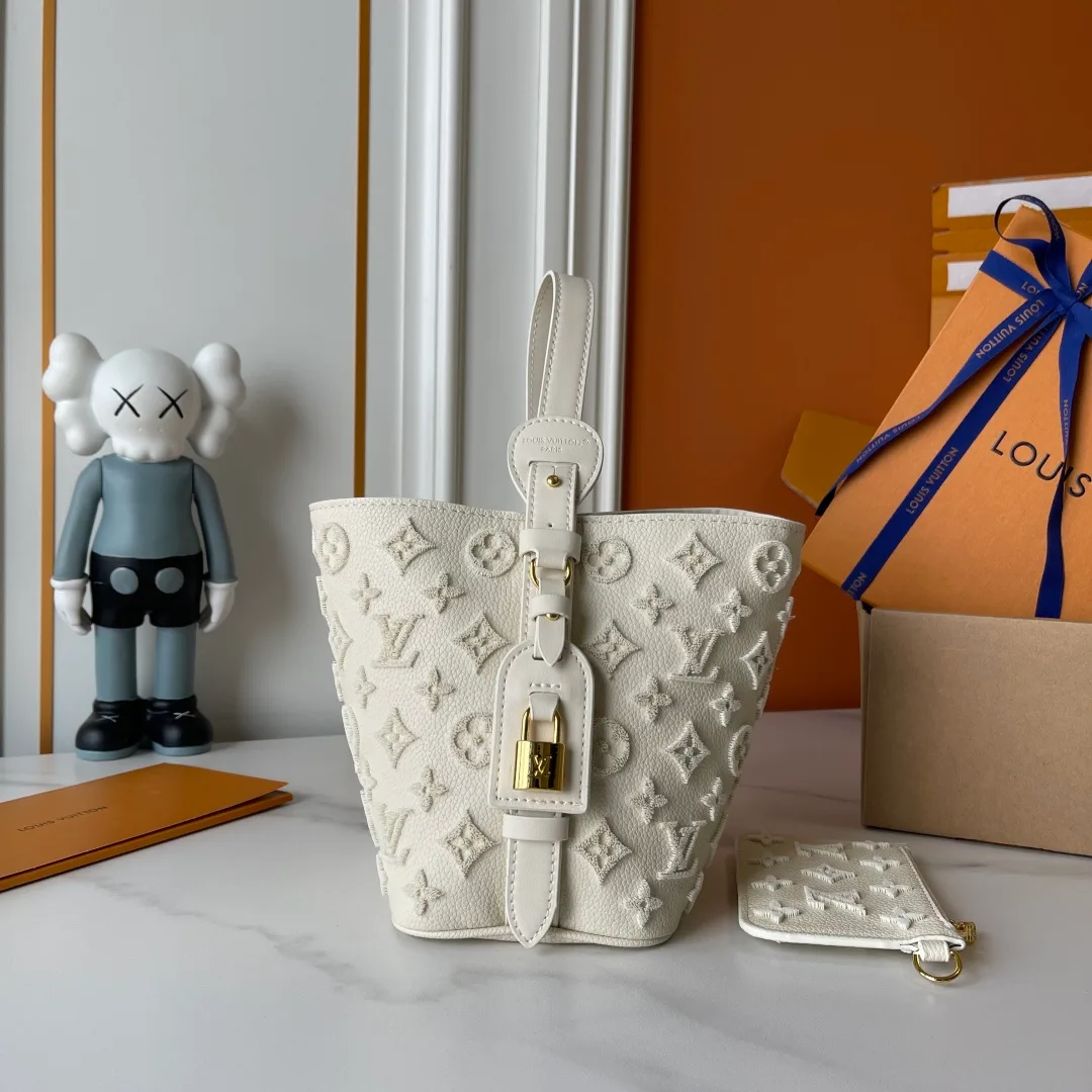 Louis Vuitton Cowhide All In BB Bag in Cream · view 3