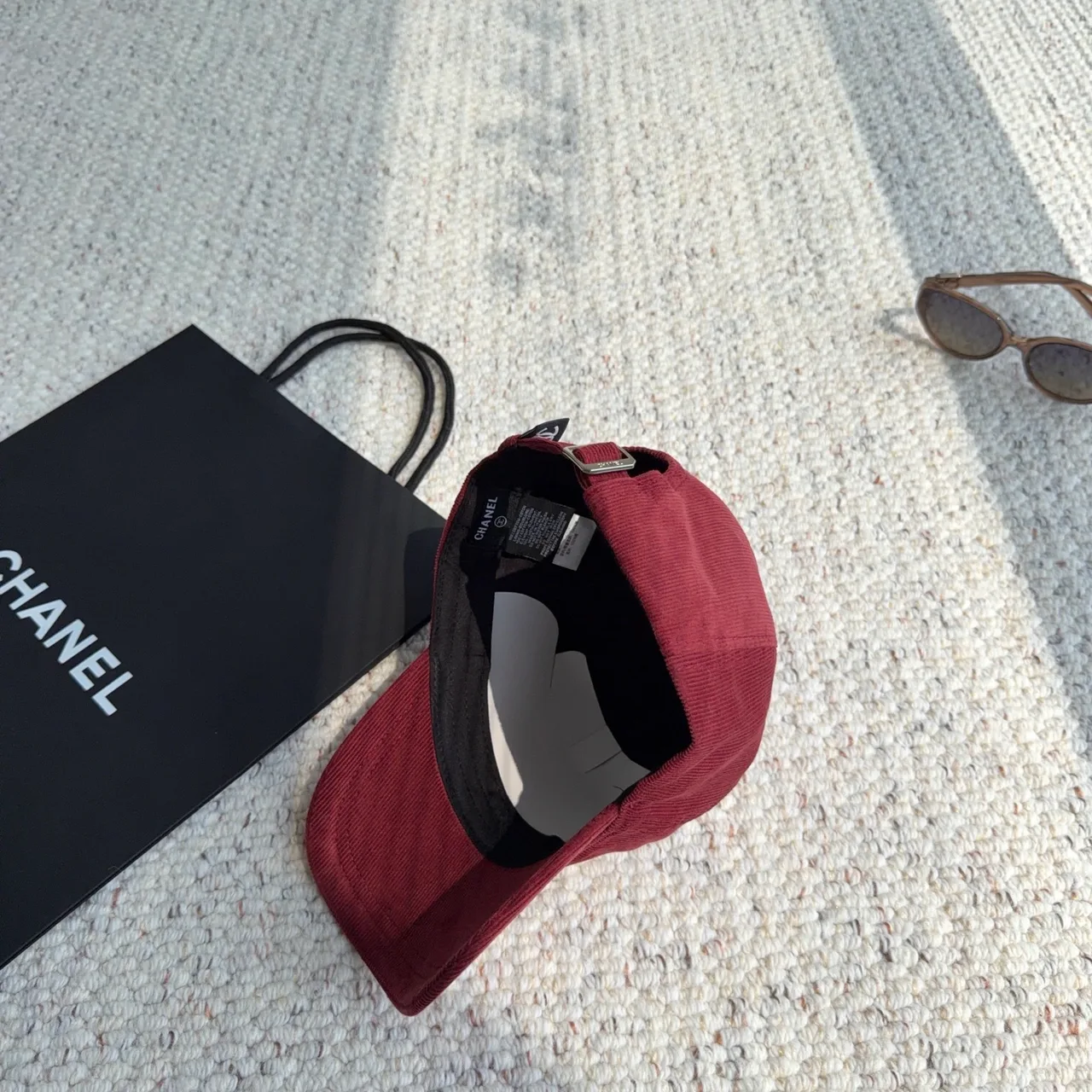 Chanel Baseball Cap in Burgundy · view 6