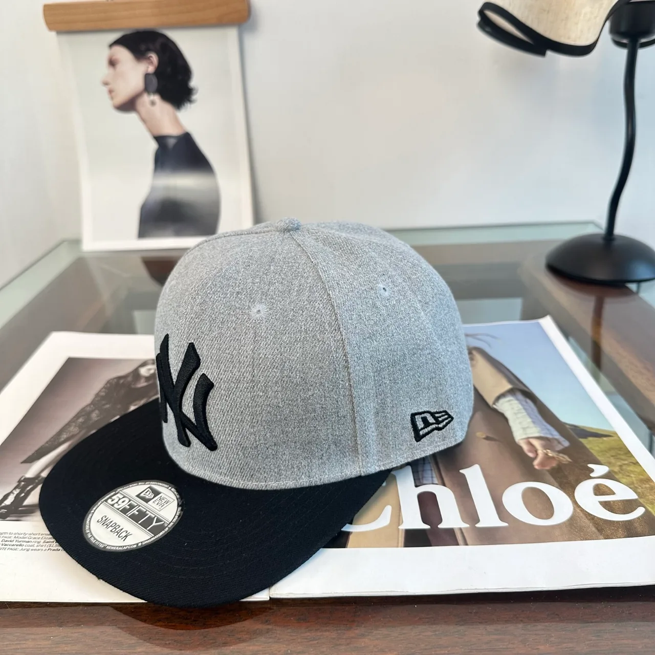 New Era Baseball Cap in Grey · view 3