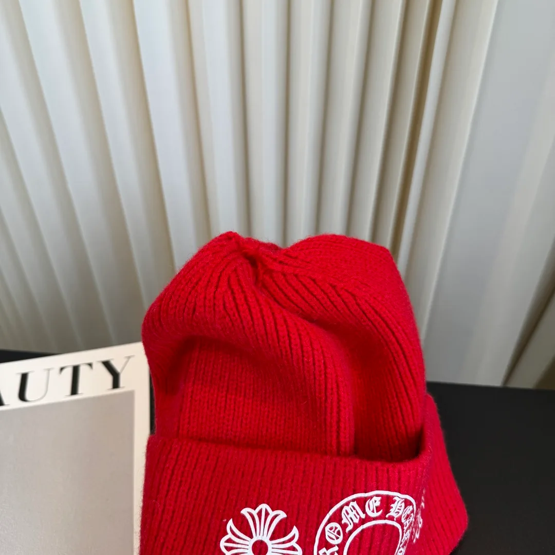 Chrome Hearts Knit Beanie in Red · view 7