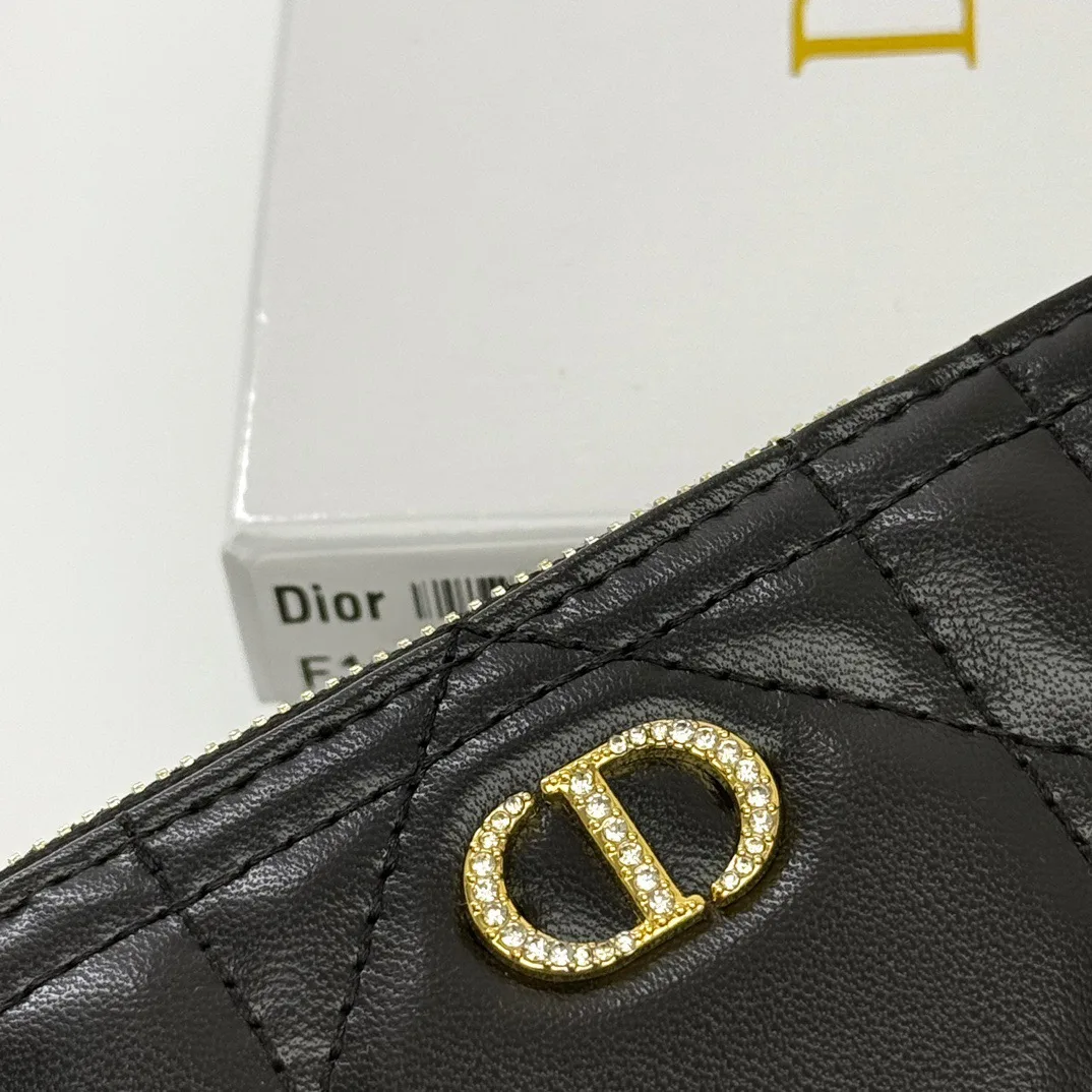 Dior Lambskin Bifold Wallet in Black · view 5