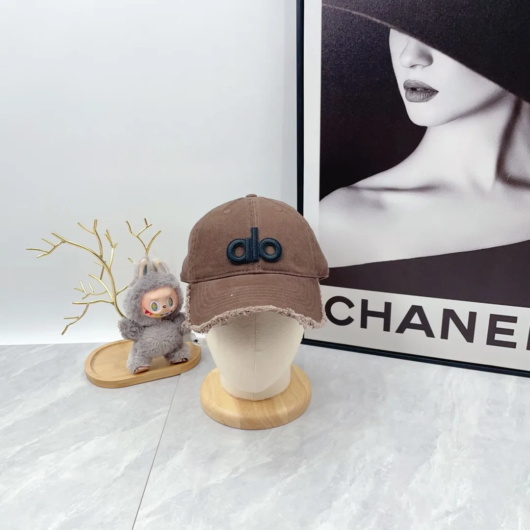 Alo Embroidered Baseball Cap in Brown · view 1