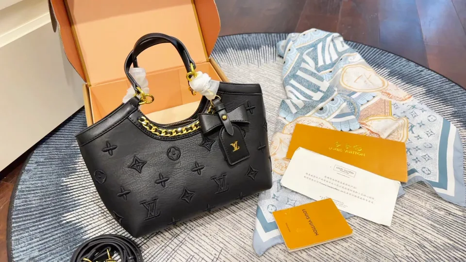 Louis Vuitton Embroidered Tote in Black / Brown / Pink / Beige / White / Grey · view 1
