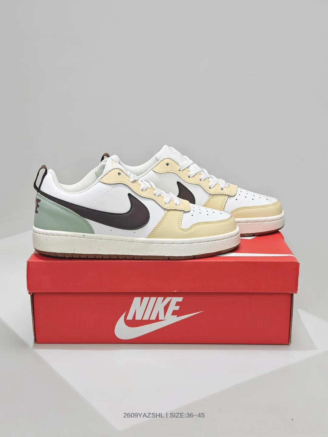 Nike Dunk Low Sneakers in Black & White & Blue · view 2