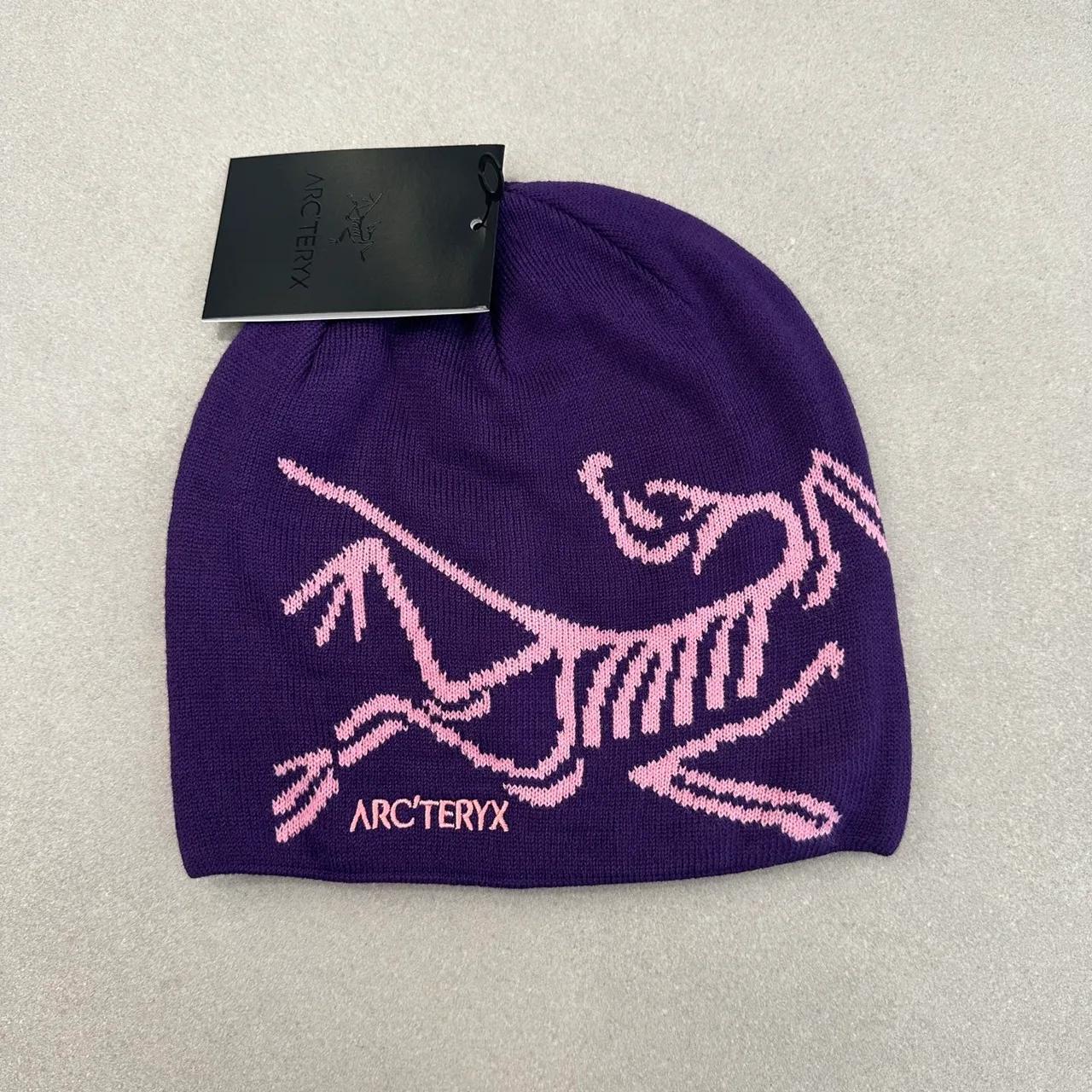 Arc'teryx Bird Motif Beanie in Brown & Blue & Black & Pink & Yellow & Grey & Orange & Purple · view 7