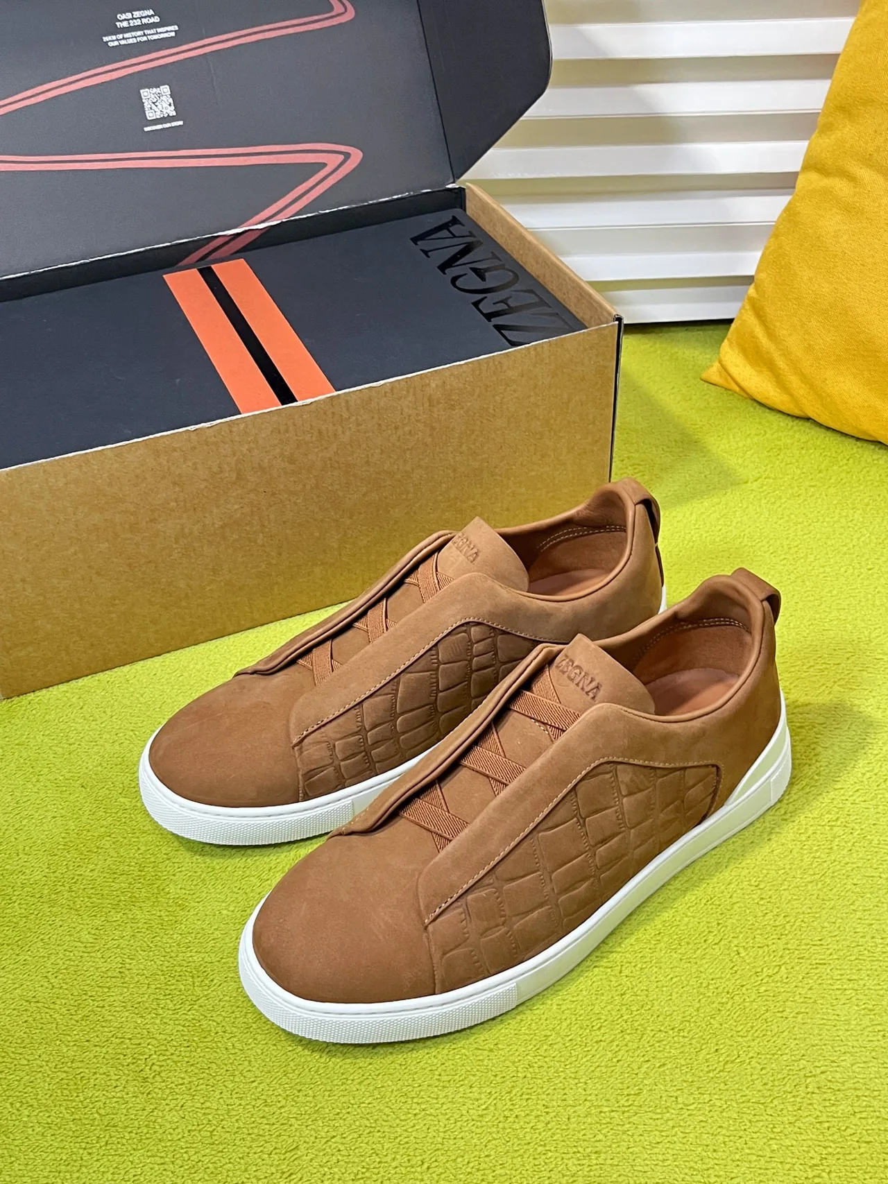 Zegna Sneakers in Brown · view 2