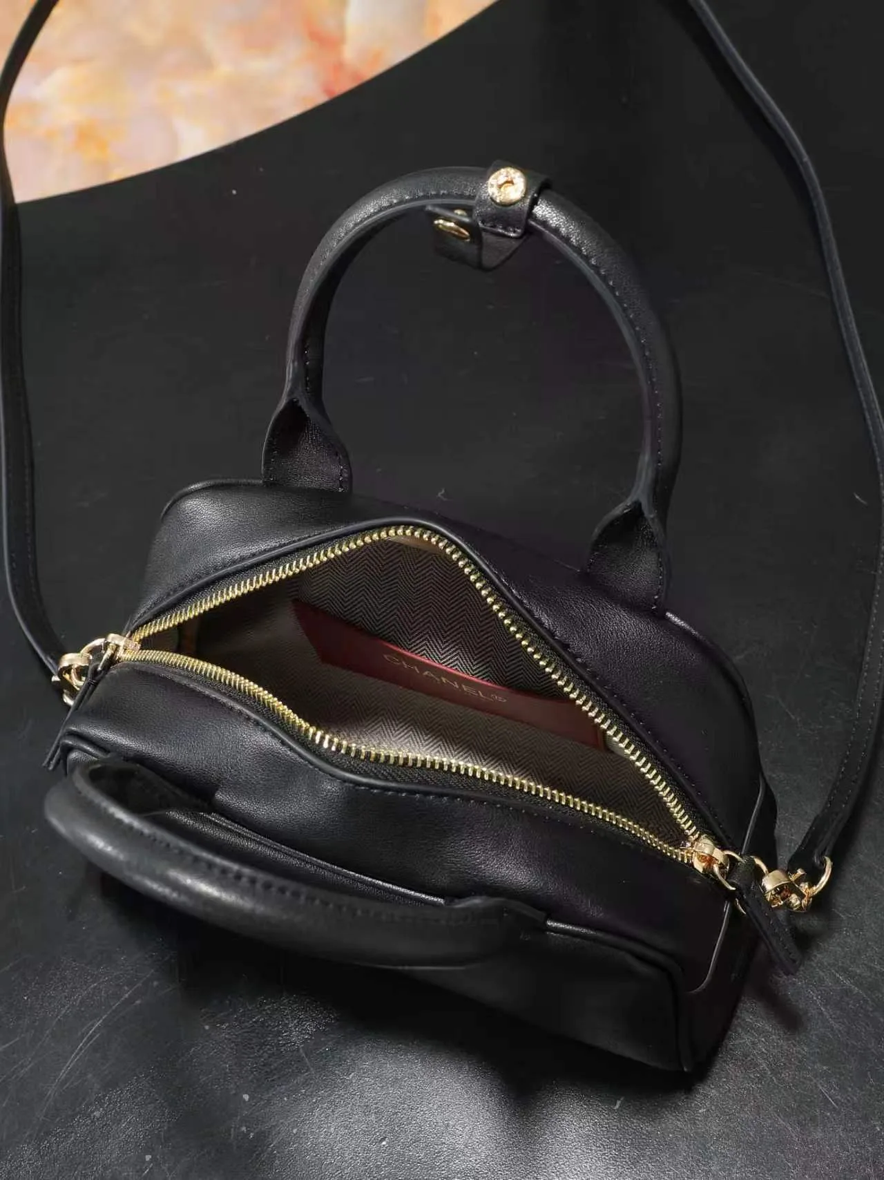 Chanel Top-Handle Bag in Black · view 5