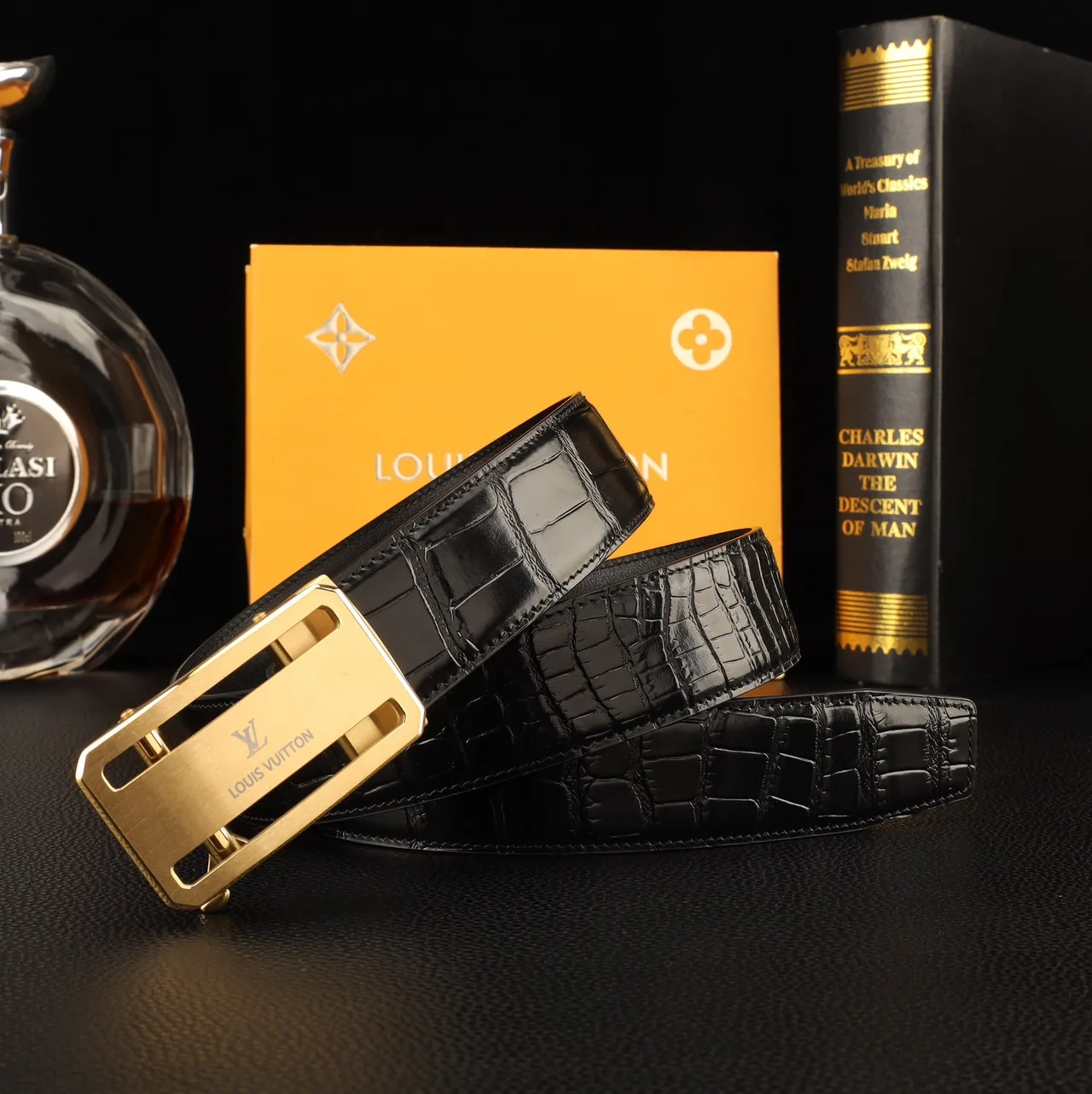 Louis Vuitton Automatic Belt in Black · view 2