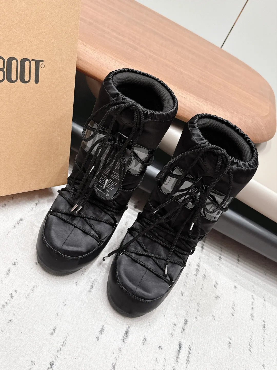 Moon Boot Snow Boots in Black · view 1