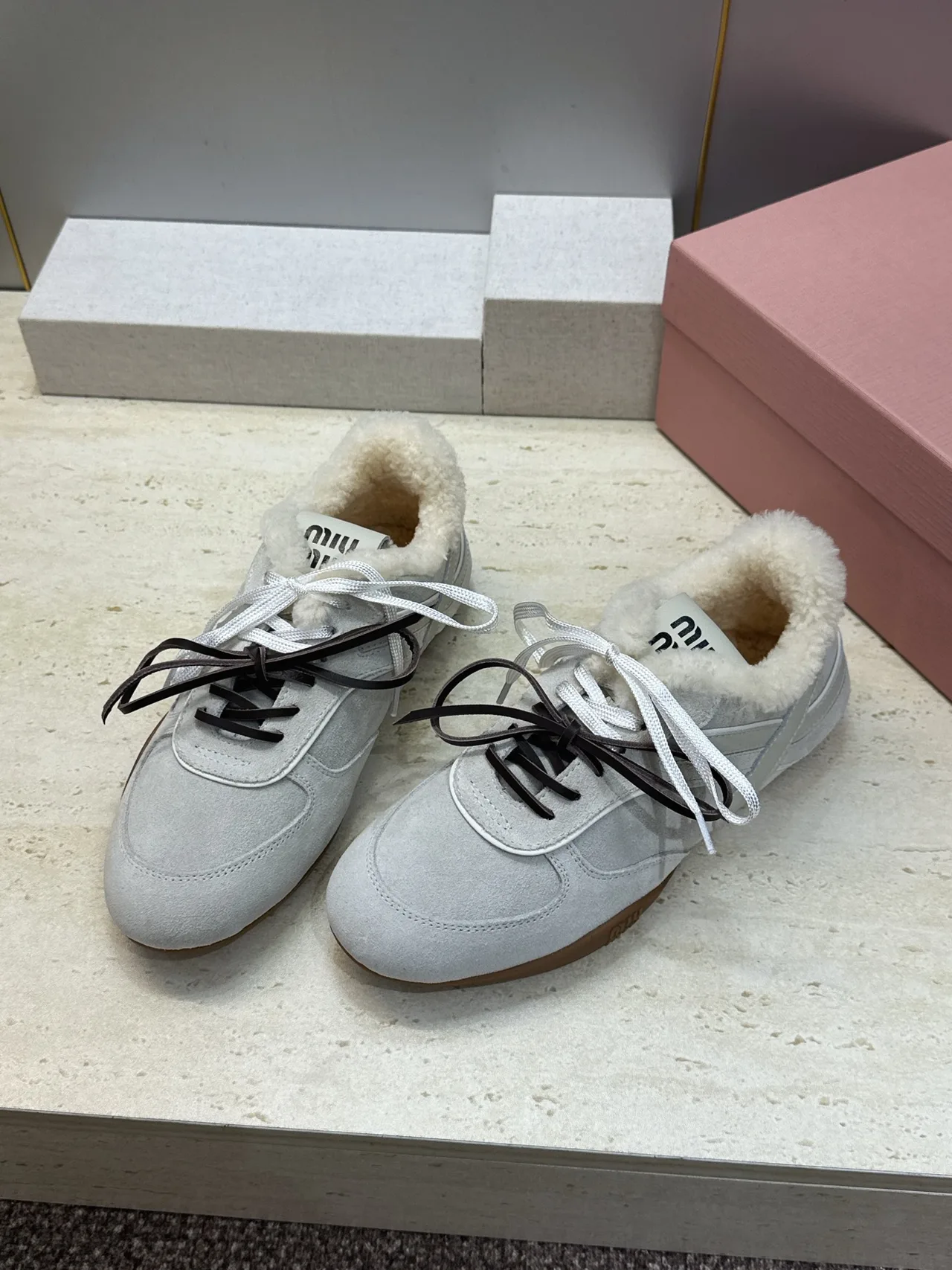 Miu Miu Sneakers in Grey · view 3