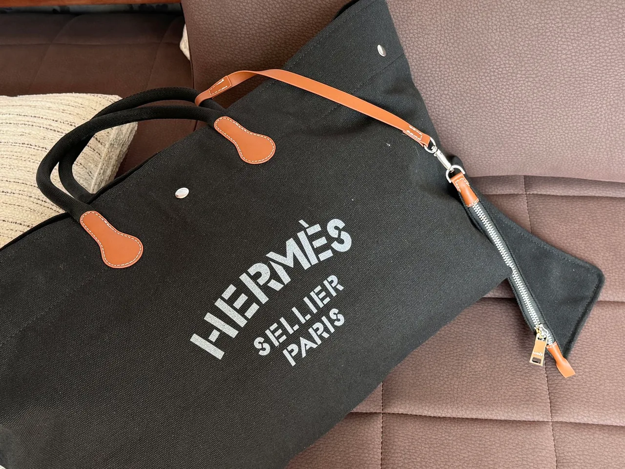 Hermes Aline Tote in Green · view 8