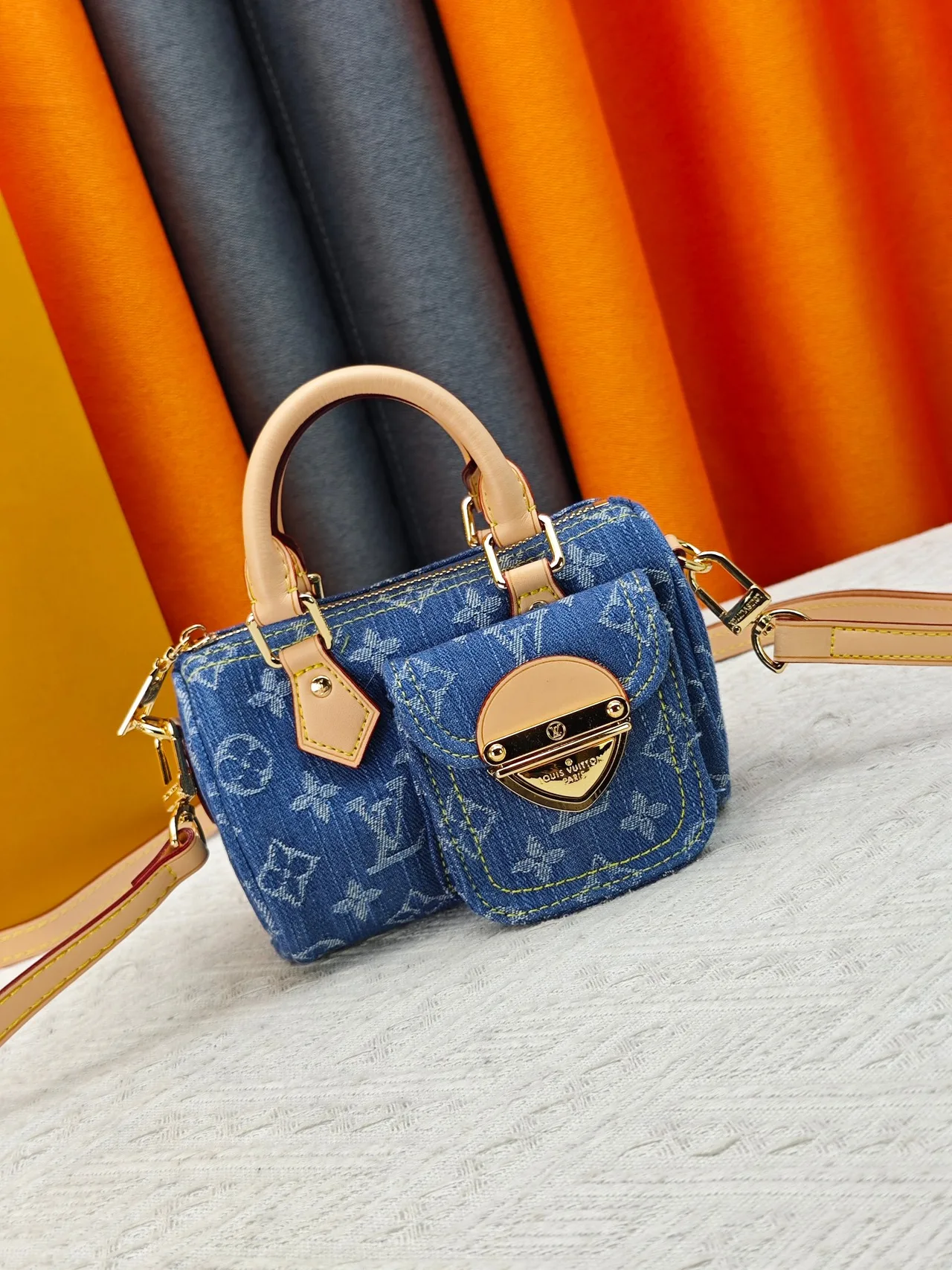 Louis Vuitton Top-Handle Bag in Blue · view 1