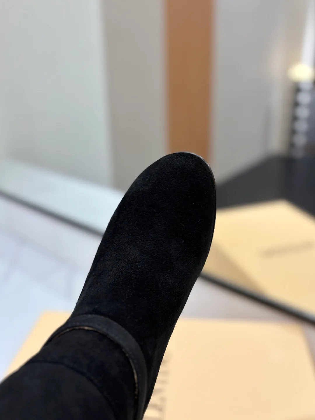Valentino Calfskin Boots in Black · view 7