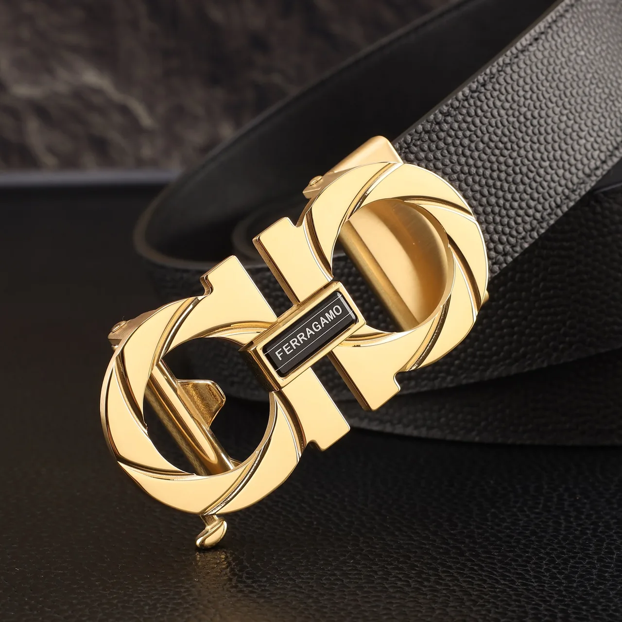 Ferragamo Automatic Belt in Black · view 7