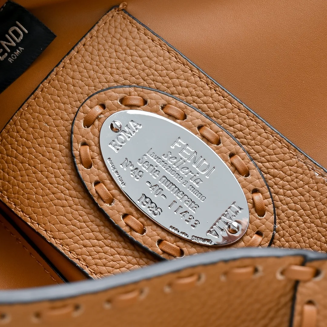 Fendi Baguette Smooth Bag in Tan · view 7