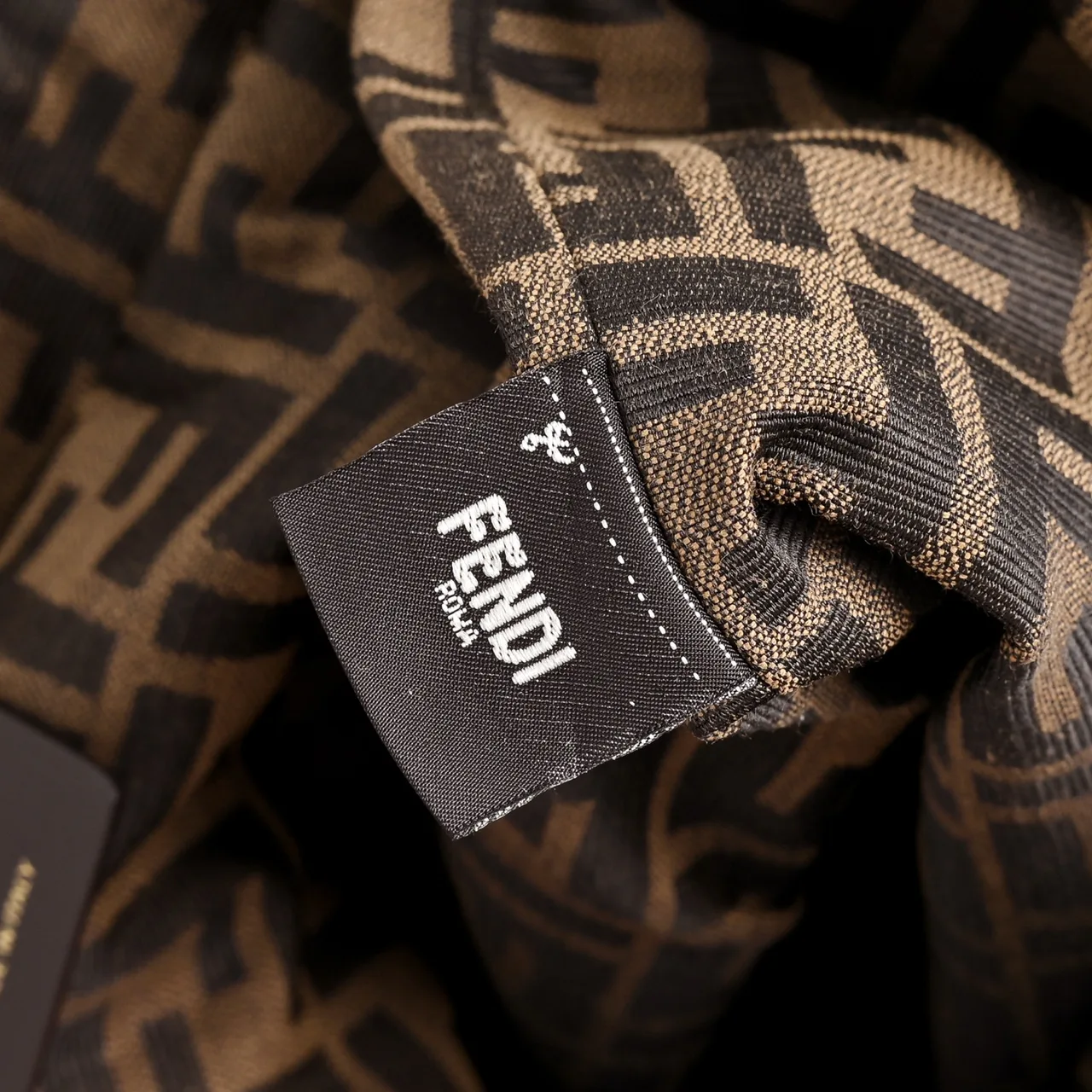 Fendi Woven Backpack in Brown · view 8