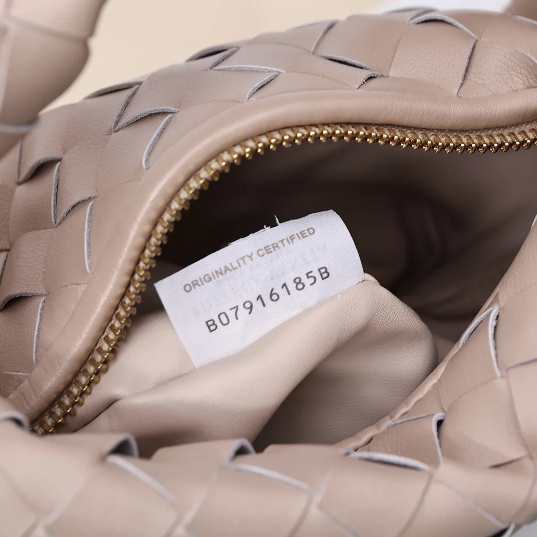 Bottega Veneta Sheepskin Woven Hobo Bag in Beige · view 8