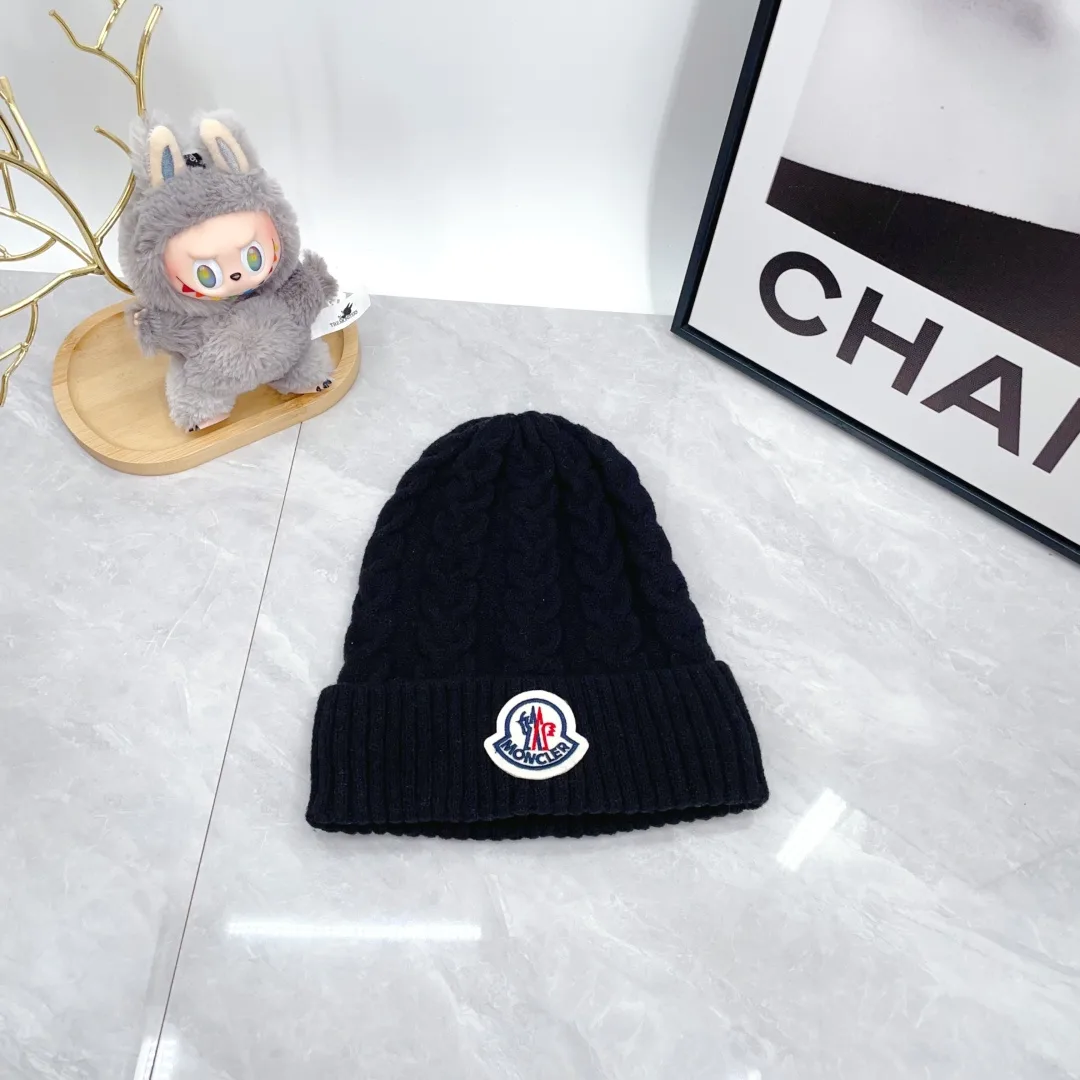 Moncler Wool Hat Scarf and Gloves Set in Blue · view 6