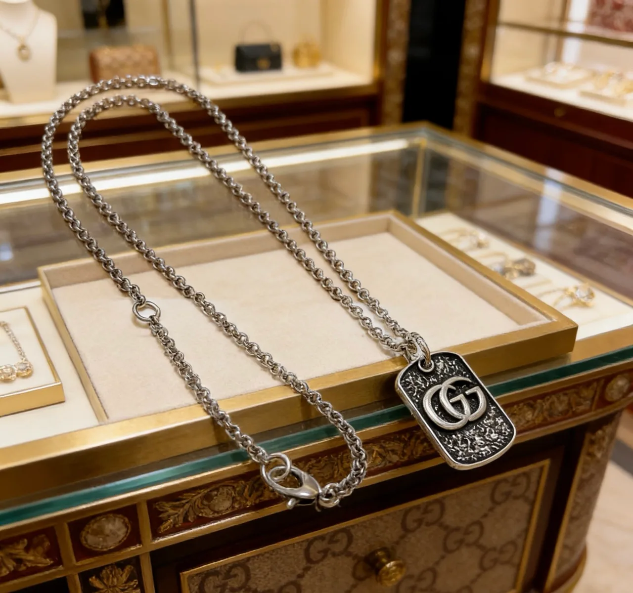 Gucci Pendant Necklace in Silver · view 5