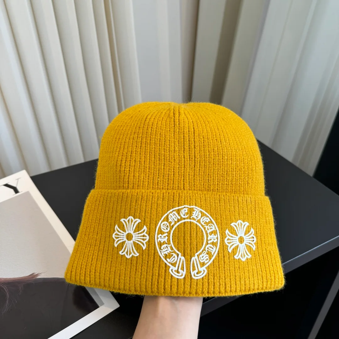 Chrome Hearts Beanie in Yellow · view 4