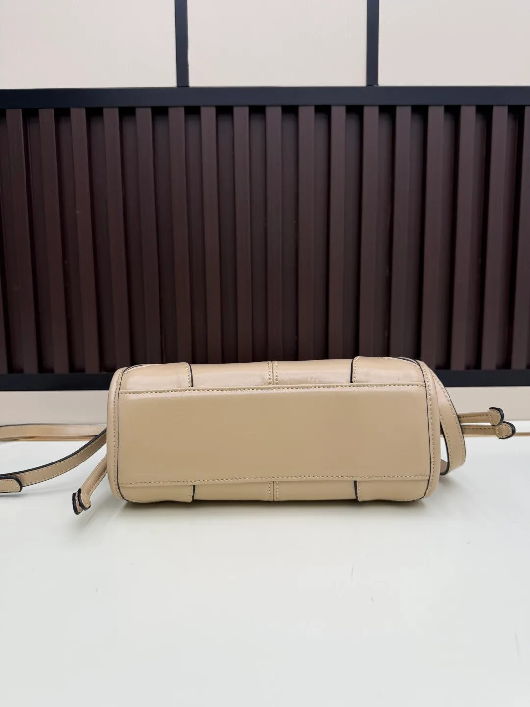 Prada Calfskin Smooth Crossbody Bag in Beige · view 4