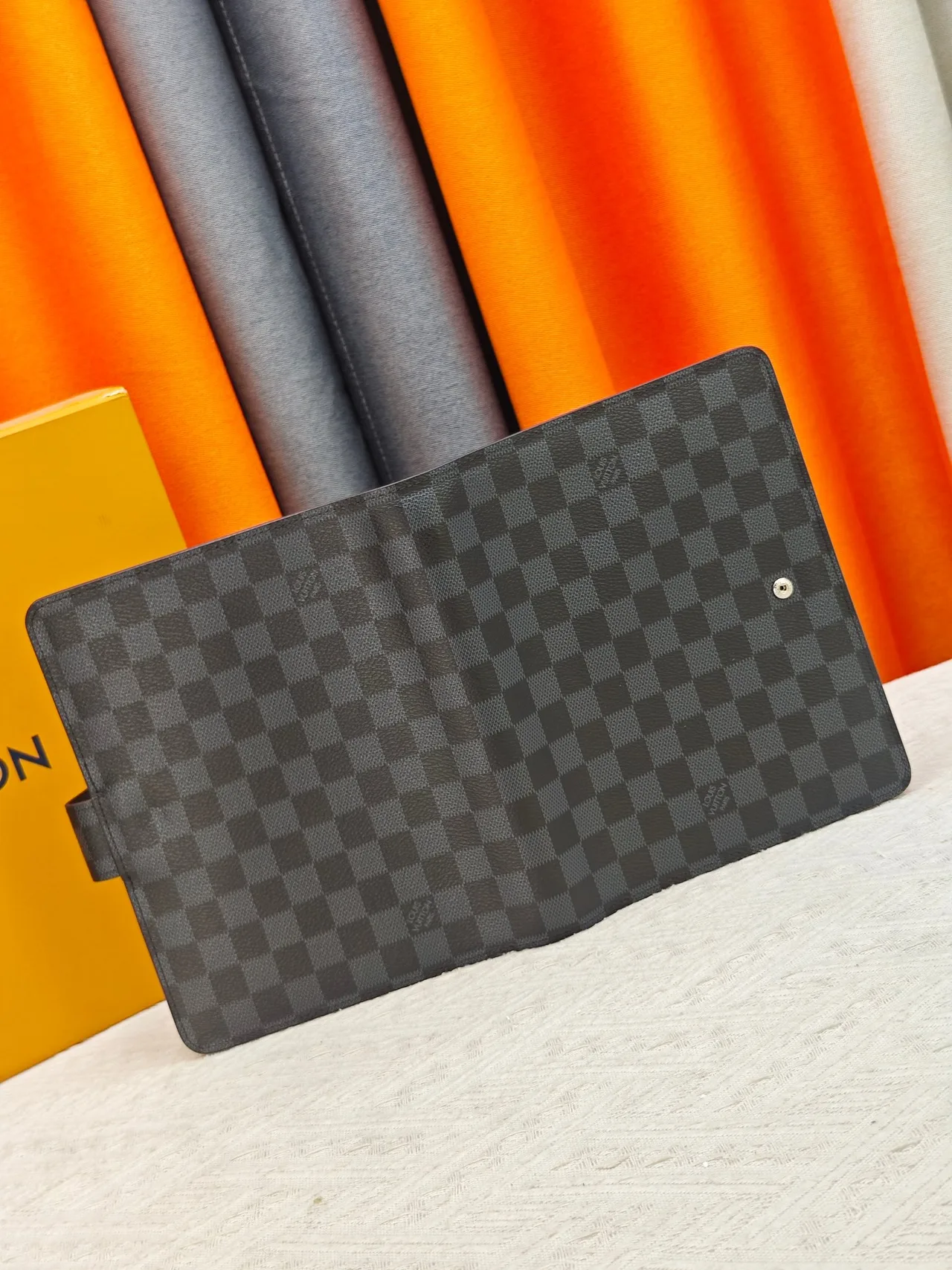 Louis Vuitton Canvas Agenda Cover in Black · view 3