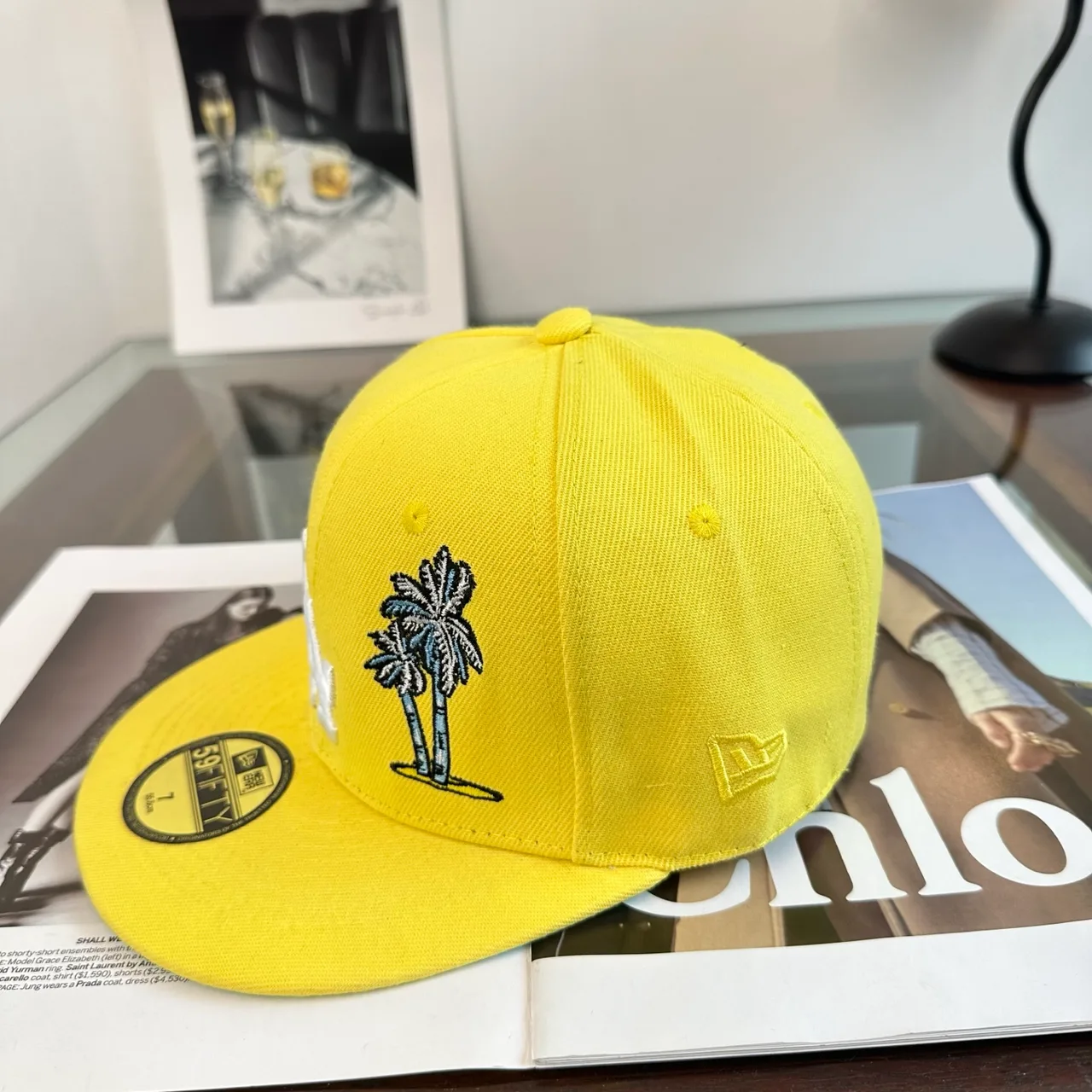 New Era Baseball Cap in Yellow · view 3