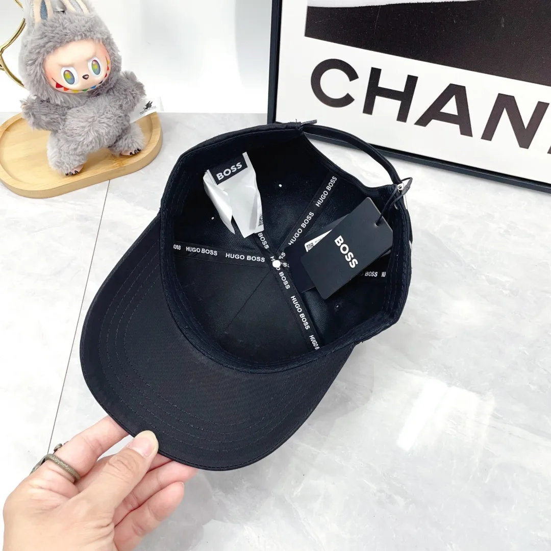 Boss Embroidered Baseball Cap in Black · view 8