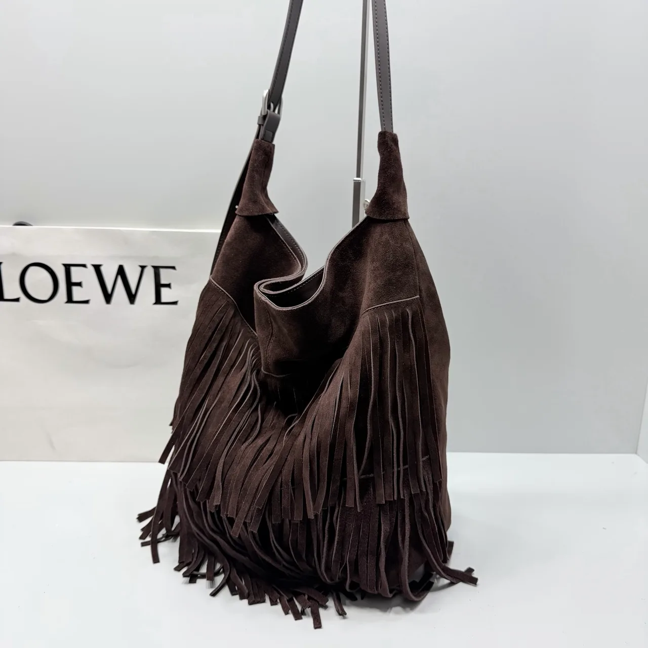 Loewe Smooth Hobo Bag in Brown · view 4