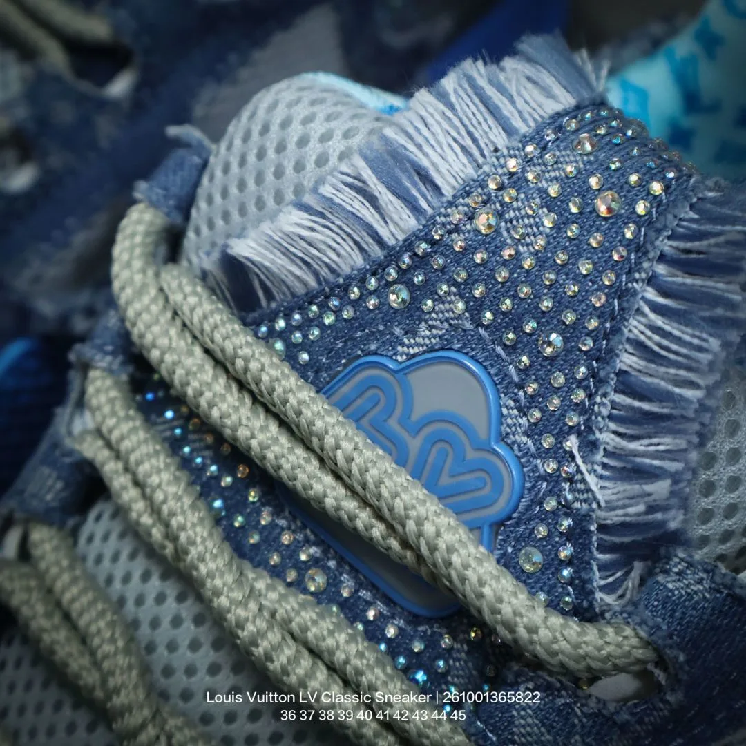 Louis Vuitton Denim LV Sneakers in Blue · view 8