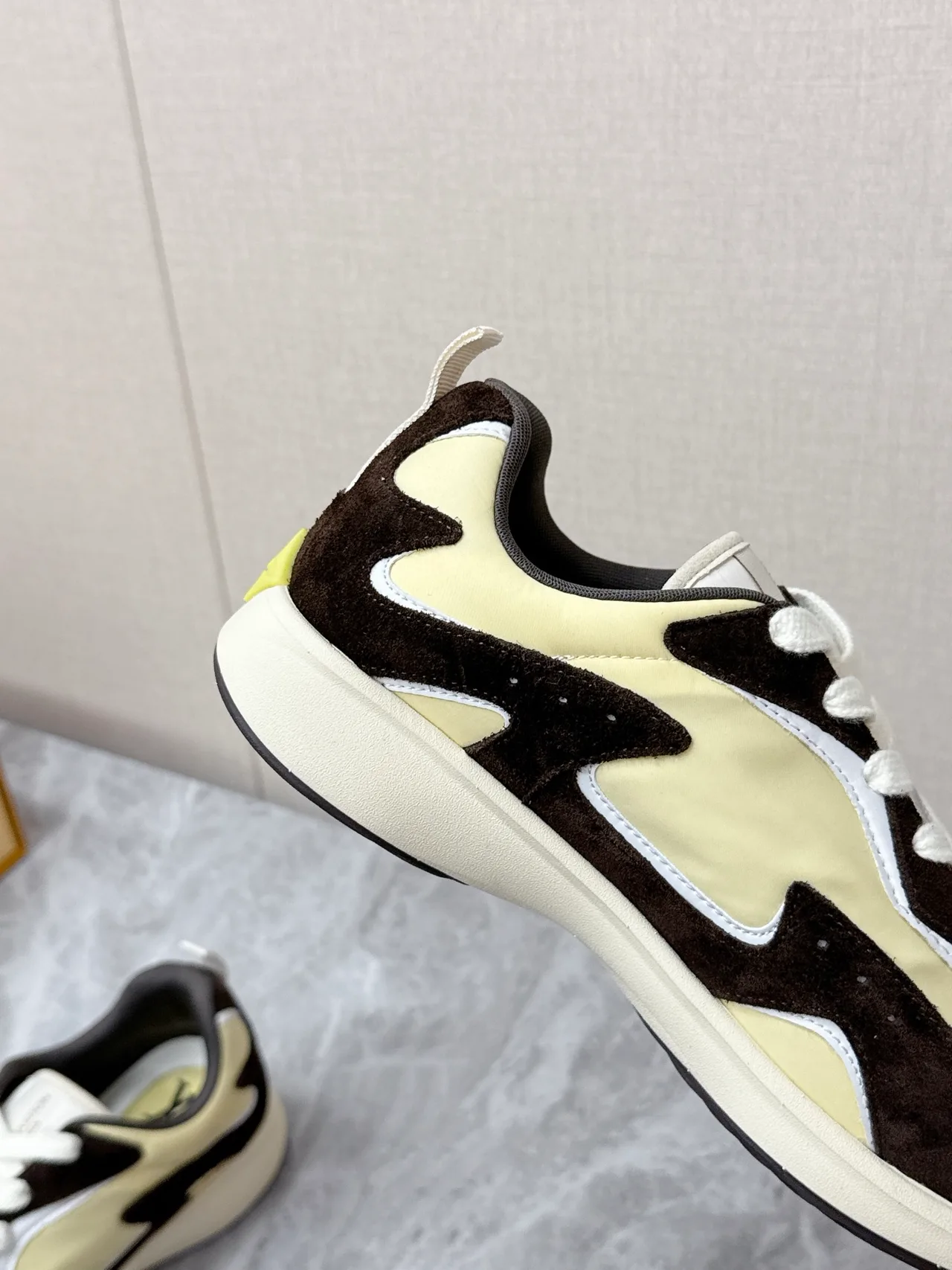 Louis Vuitton Nylon Smooth Sneakers in Cream · view 8
