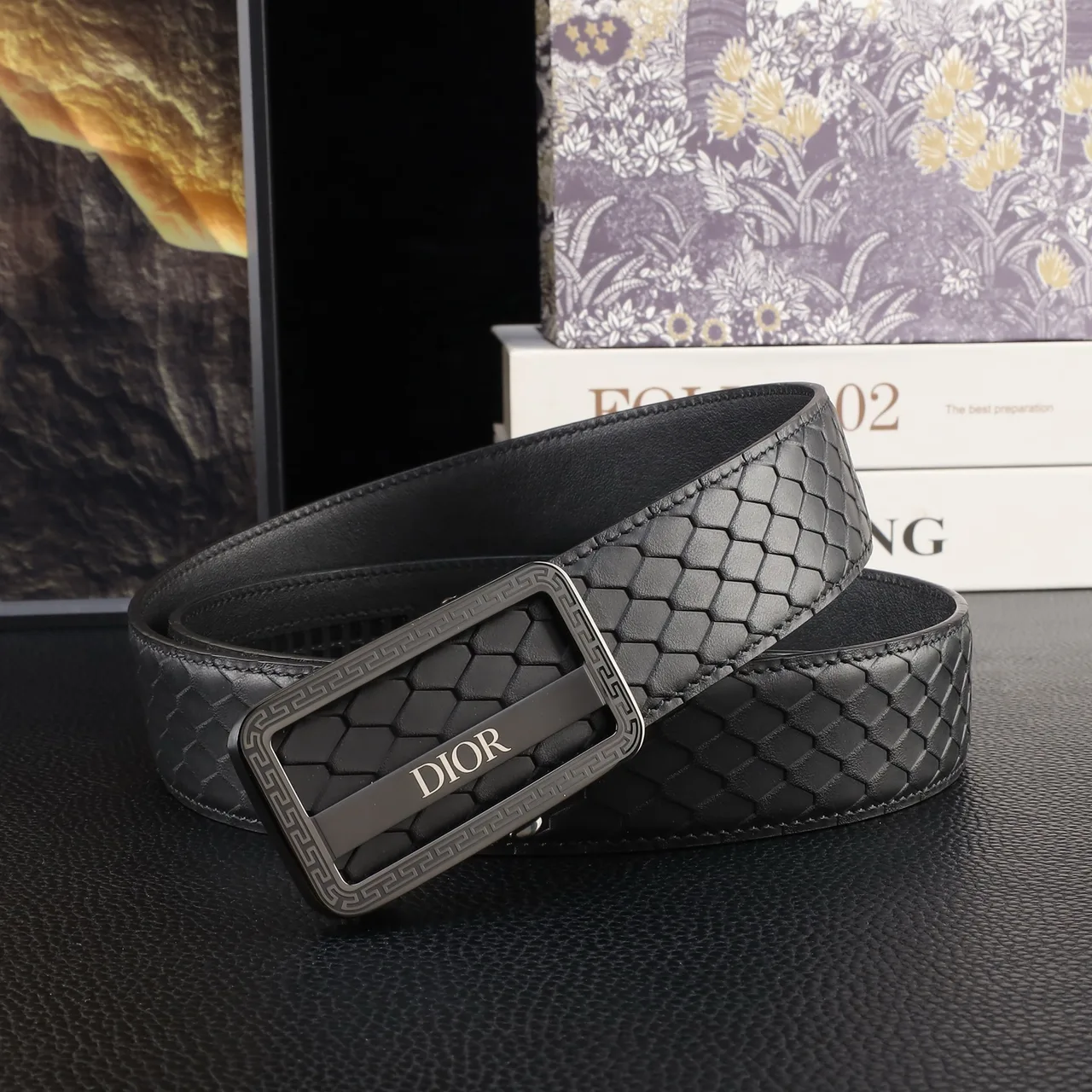 Dior Automatic Belt in Black · view 3